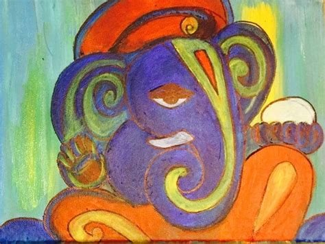 Ganesha original acrylic painting