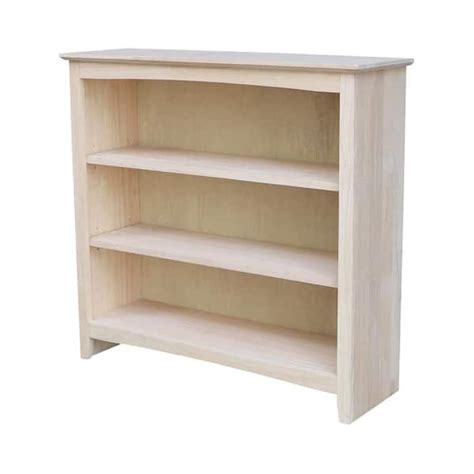 International Concepts In H Unfinished Solid Wood Shelf Standard