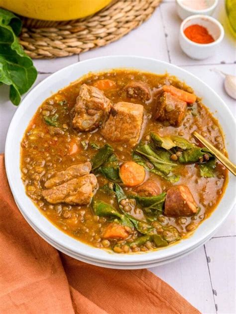 Spanish Lentil Stew W Chorizo Pork Ribs Recipes From Europe