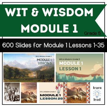 Wit Wisdom Grade 5 Module 1 Cultures In Conflict BUNDLE By Learn To Lead