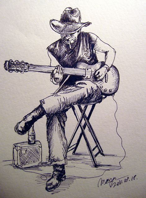 Man Playing Guitar Drawing at GetDrawings | Free download