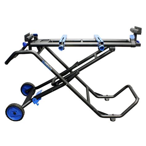 DELTA Steel Adjustable Rolling Miter Saw Stand 36-267 at Lowes.com