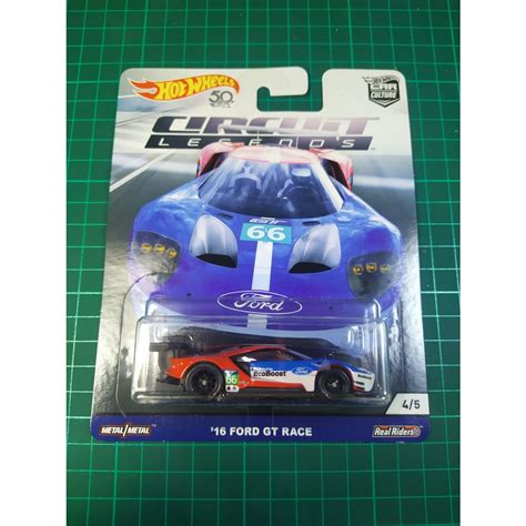 Hot Wheels 16 Ford Gt Race Car Culture Shopee Malaysia