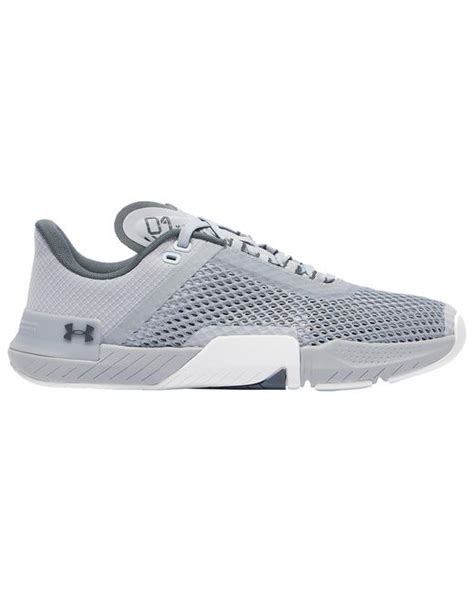 Under Armour Rubber Tribase Reign 4 Basketball Shoes In Grey Grey