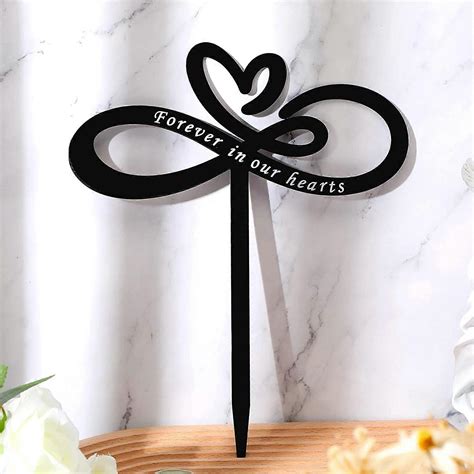 Memorial Grave Markers, Metal Memorial Stake Sympathy Grave Plaque