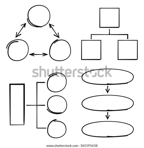 Hand Drawn Flow Chart Diagram Stock Vector Royalty Free