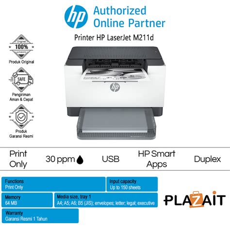 Printer Hp Laserjet M211d Monochrome Print Only Duplex Plaza It