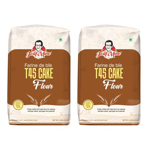 Josef Marc T45 Cake Flour 2 Lbs 907gm Unbleached And Low Protein