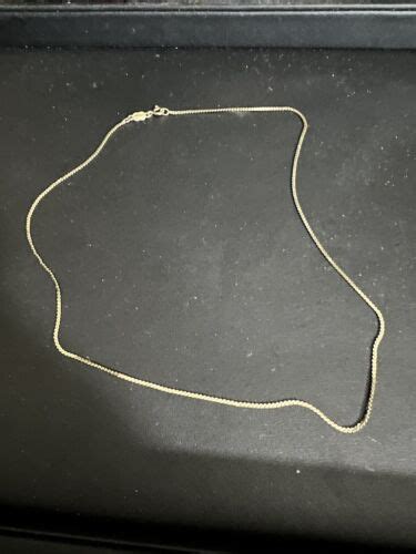 UNOAERRE 14K YELLOW GOLD SERPENTINE LINK CHAIN NECKLACE 19 3 8 Grams