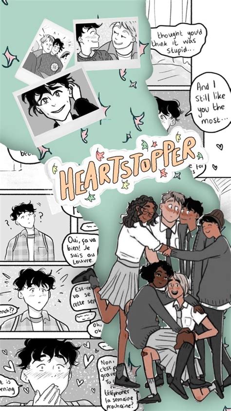 Heartstopper Alice Book Poster Aesthetic Iphone Wallpaper