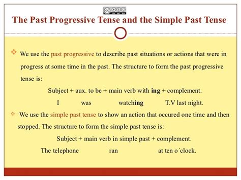 Simple Past And Past Progressive