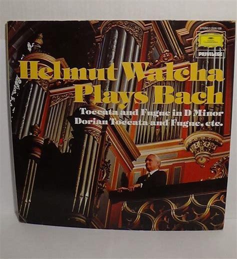 Helmut Walcha Plays Bach Great Organ Of St Laurenskerk Vinyl Privilege