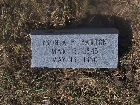 Sophronia Elizabeth Fronia Sandusky Barton Find A Grave