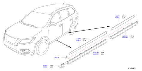 Nissan Kicks Door Molding Left Front 80871 3KA0A Genuine Nissan Part