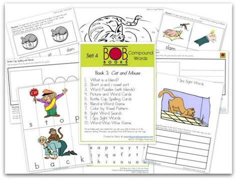 Free Bob Book Printables Set Books And Bob Books Homeschool