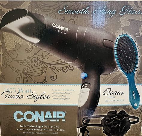 Conair 1875 Watt Turbo Styler Hair Dryer 234sb Black