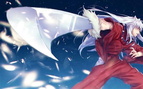 Download Inuyasha Wielding The Powerful Tessaiga Sword Wallpaper