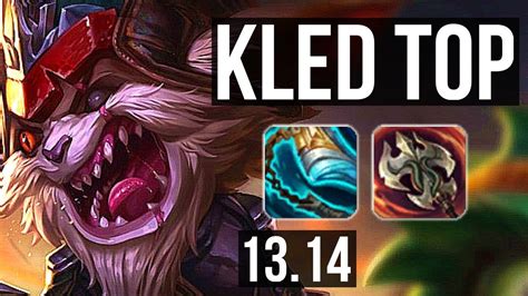 Kled Vs Renekton Top Rank Kled Godlike Kr Master Youtube