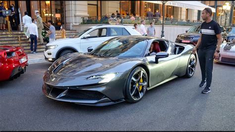 SUPERCARS In Monaco 2021 Ferrari SF90 812 GTS Lamborghini Aventador