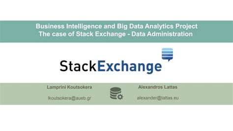Mining the Database Administration data | Stack Exchange | PPT 