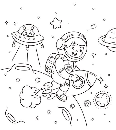 Astronaut Coloring Page By Jeffdoute On Deviantart