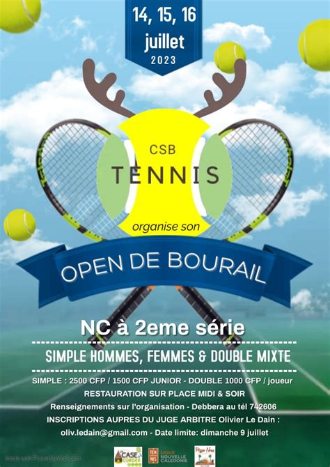 Inscriptions Aux Tournois Adultes De Juillet 2023 NC TENNIS