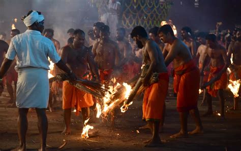 Thootedara Agni Keli At Kateel Sri Durgaparameshwari Temple