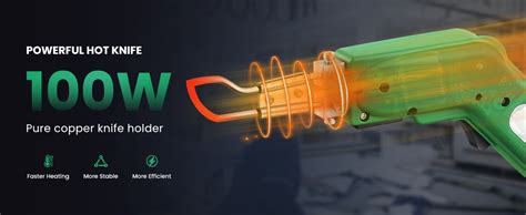 Huanyu Hot Knife Rope Cutter Electric Fabric Cutter Pro R Type Blade With Foot W Hot Knife