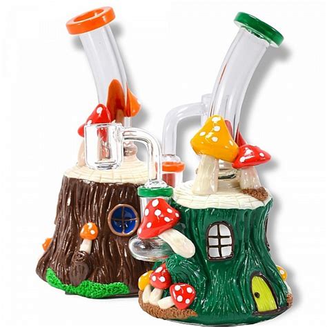 Mushroom Tree House 3d Custom Claywork Bongs Top Dab Rigs And Pipes