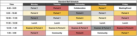 Bell Schedule Collaborations And Calendars Jesuit High School