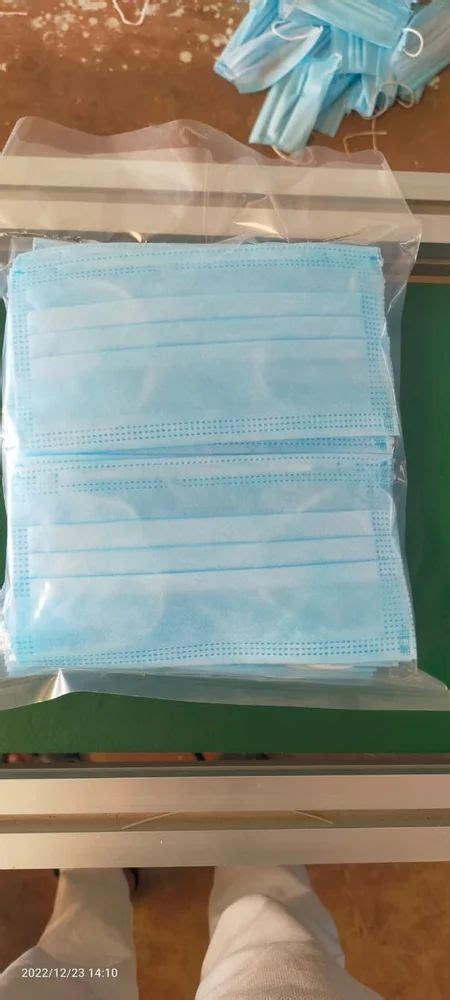 3 Ply Disposable Face Mask With Nose Pin At Rs 2 3 Ply Mask In