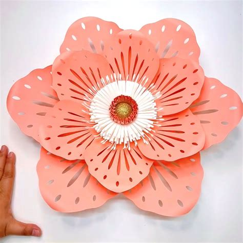 Pdf Pétalo 3 Imprimible Flores De Papel Plantillas 3d Y Diy Etsy How