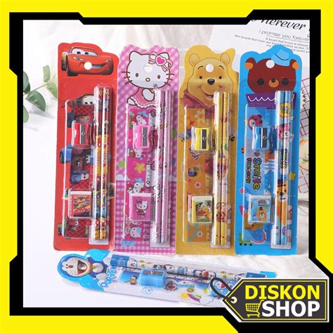 Jual Diskon Shop S Set Alat Tulis Pensil Mini Stationary