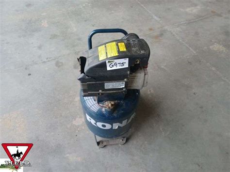 Rona Upright Air Compressor Michener Allen Auctioneering Ltd