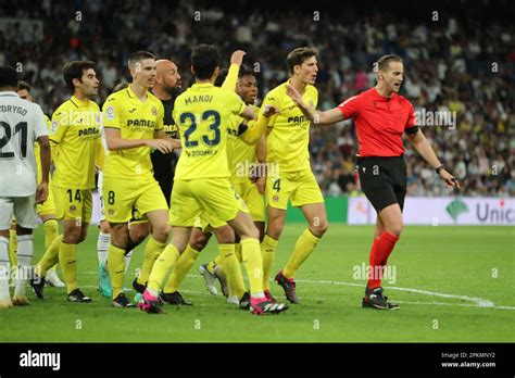 Madrid Spain 01st Mar 2023 Referee On A Var Check During La Liga