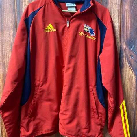 Adidas Camry Afl Tracksuit Top Adelaide Crows Size L Red S