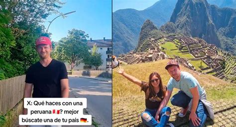 tiktok viral Joven alemán revela cómo se enamoró de peruana y se vuelve