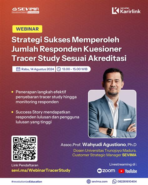 Webinar Strategi Sukses Memperoleh Jumlah Responden Kuesioner Tracer