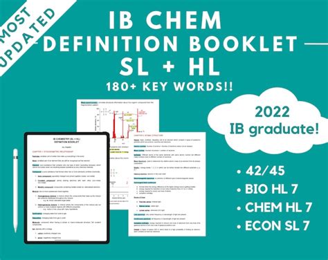 Ib Chemistry Study Notes With Exercises And Examples Hl And Sl