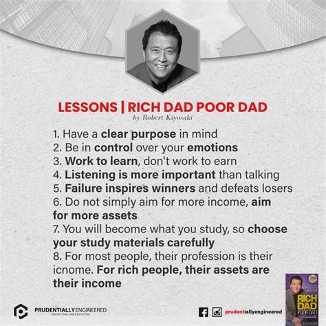 lessons  rich dad poor dad  robert kyosaki cute quotes