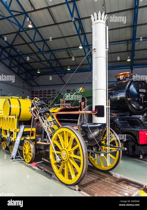 A Working Replica Of Stephenson S Rocket 1829 0 2 2 Early Steam Locomotive Seen At National