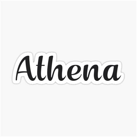 "Athena" Sticker for Sale by 99Posters | Redbubble