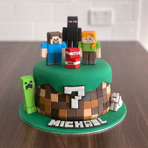 Minecraft Theme Cakes Customized Cakes In Hyderabad Cakesmash In