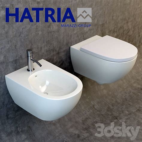 HATRIA Fusion Y0XB, Y0UX - Toilet and Bidet - 3D model