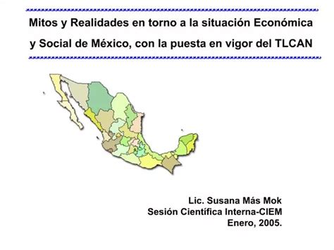 PPT Mitos Y Realidades En Torno A La Situaci N Econ Mica Y Social De