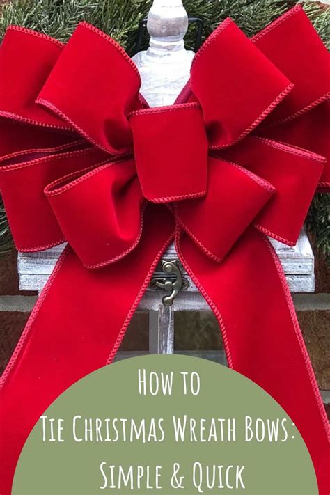 How To Make A Christmas Wreath Bow