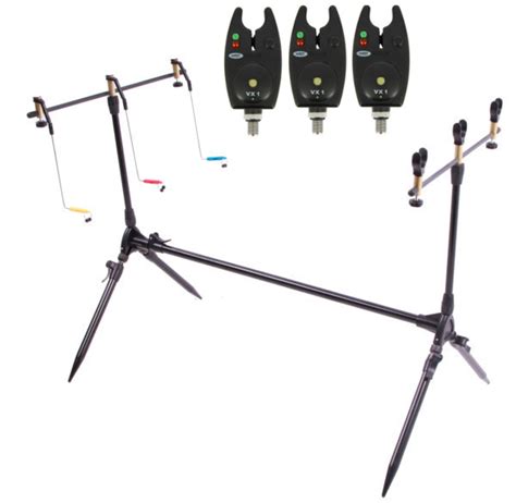 Ngt Rod Pod Complete With Bite Alarms Batteries Swingers And Rod Rests