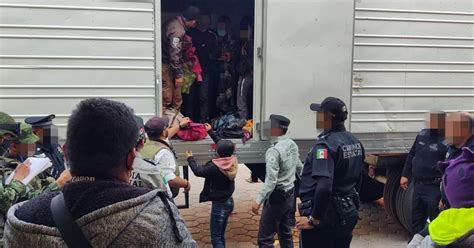 Más De 400 Migrantes Fueron Interceptados En La Carretera Puebla Tlaxcala En Dos Unidades De