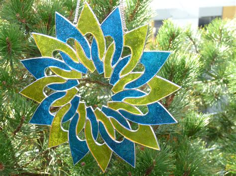 Ukrainian Sunflower Tiffany Stained Glass Suncatcher Stained Etsy