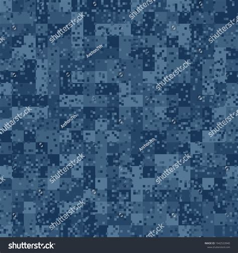 Seamless Urban Camouflage Pattern Pixel Pattern Stock Vector Royalty